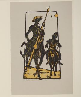 Bl.14 Don Quichote u. Sancho Pansa (Zaumseil Peter)